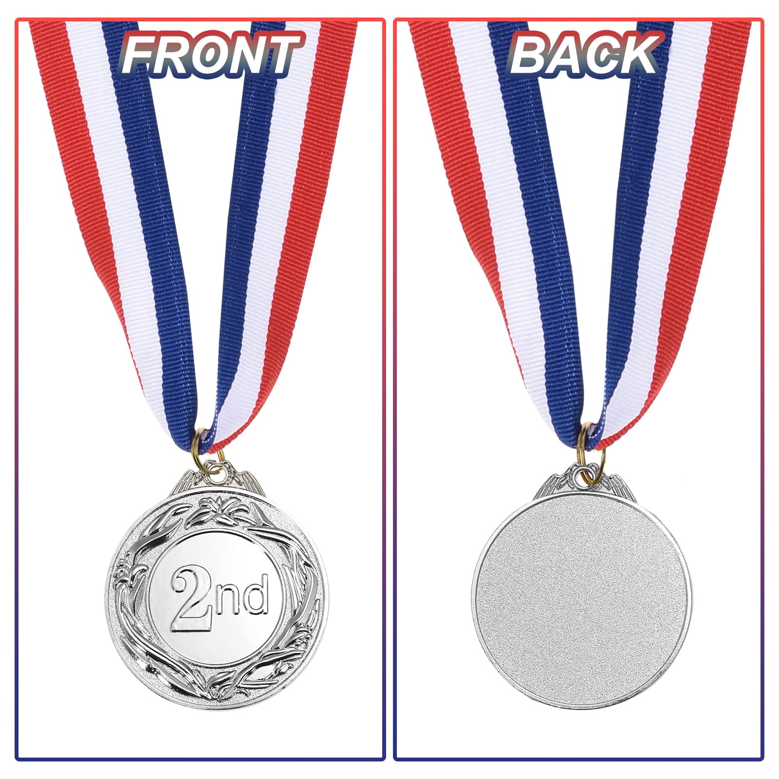 PATIKIL Silver Award Medals 2.6 Inch - Image 4