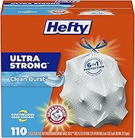 Vista 20 de Hefty - Bolsas de basura de cocina altas y ultra fuertes, aroma Citrus Twist, 13 galones, 80