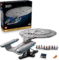 LEGO Icons Star Trek U.S.S. Enterprise NCC-1701-D 3,600-Piece Adult Building Set 10356 - TNG Starship Display for Fans