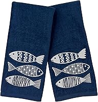 Vista 9 de Serafina Home Toallas de mano suaves y absorbentes para invitados de ballena de verano: saludos amigables con el océano, 2 piezas (Whale Hello There)