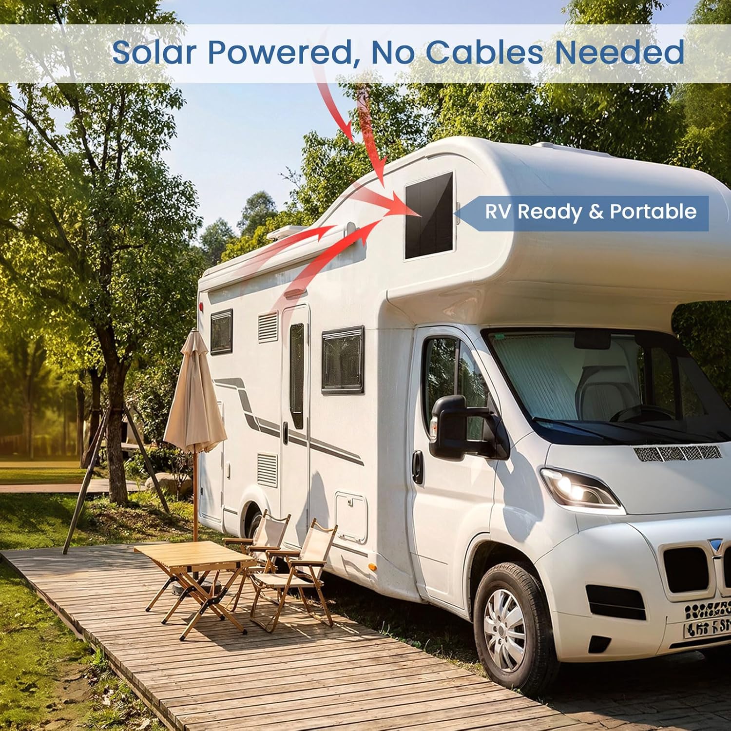 Solar WiFi Extender Outdoor Signal Booster, Solar-Powered WiFi Repeater Long Range 300FT - Waterproof Wireless Signal Booster for Farm/Villa/Security Camera, Meshtastic Solar WiFi Extender