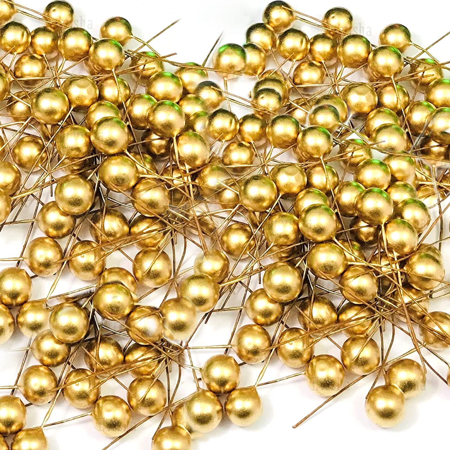 TIED RIBBONS 50 Pcs Christmas Artificial Golden Berries Stems Decorations Items for Xmas Tree Garland Wreath Art and Craft Ornament Props - Christmas Decorations Items 4