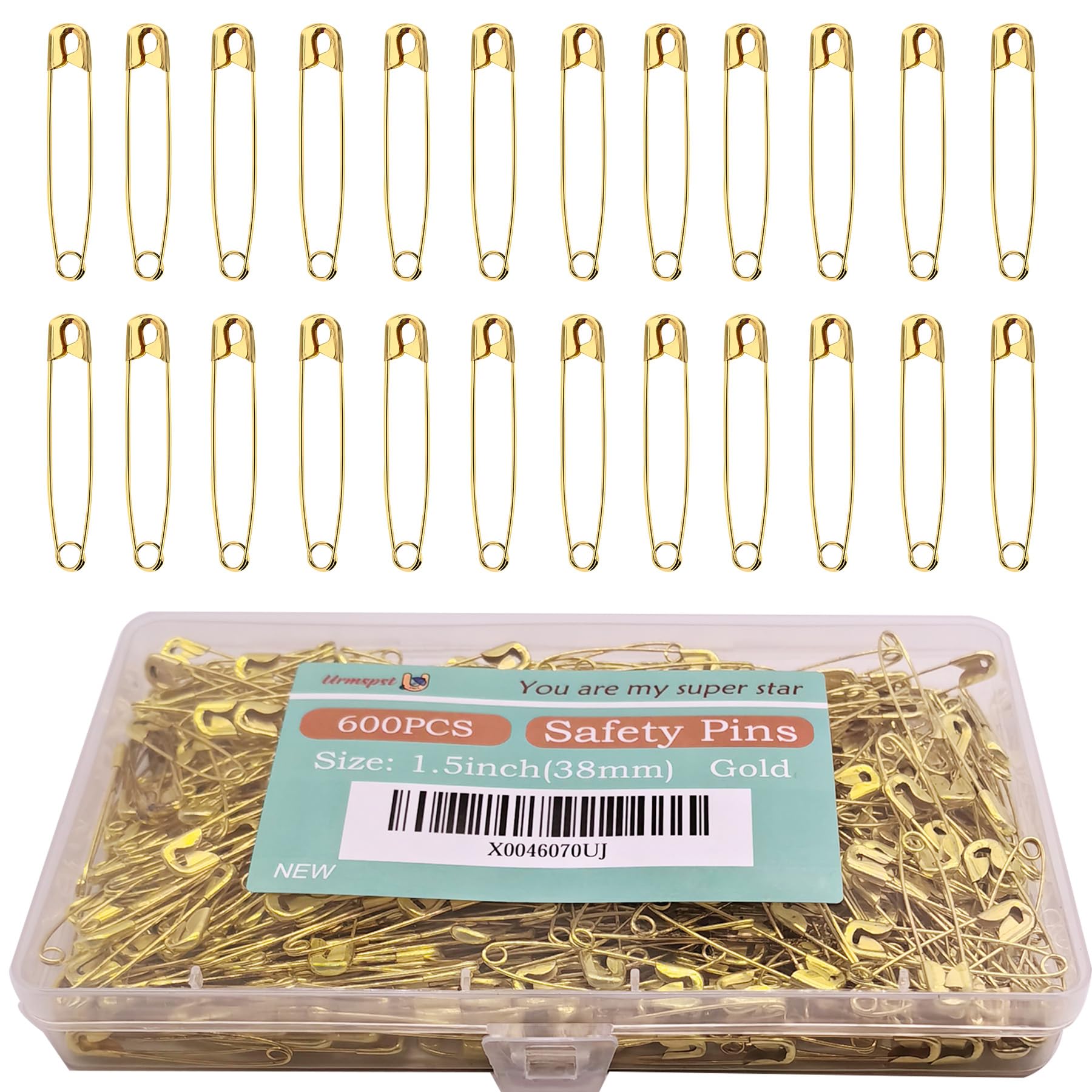 Amazon.com: Urmspst 600PCS Safety Pins (Upgraded), 1.5 inch Small