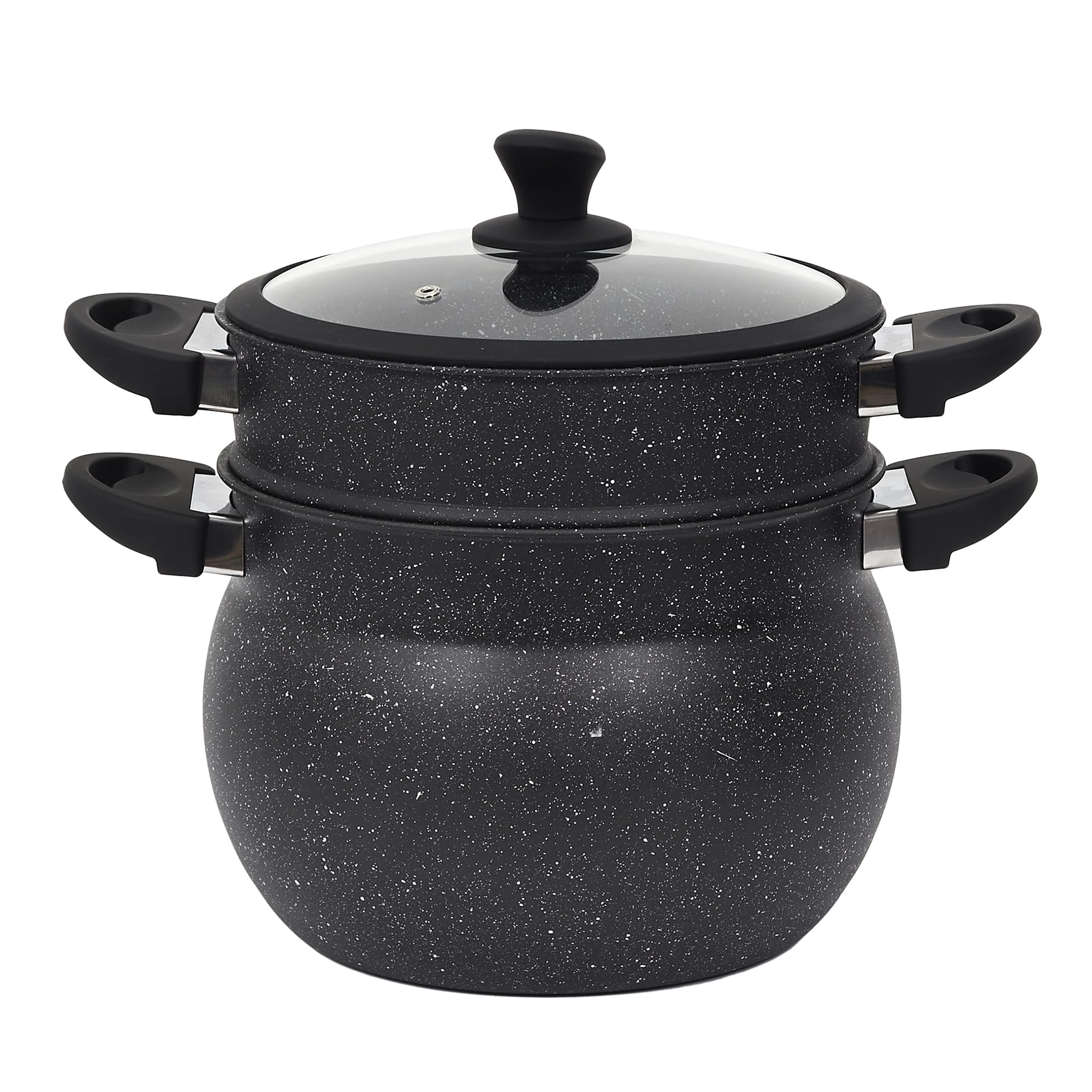 Cook Concept - Kc2548 – Stone Effect Couscous Maker Diameter 26 cm for Kitchen Cooking Frying Pan and Saucepan