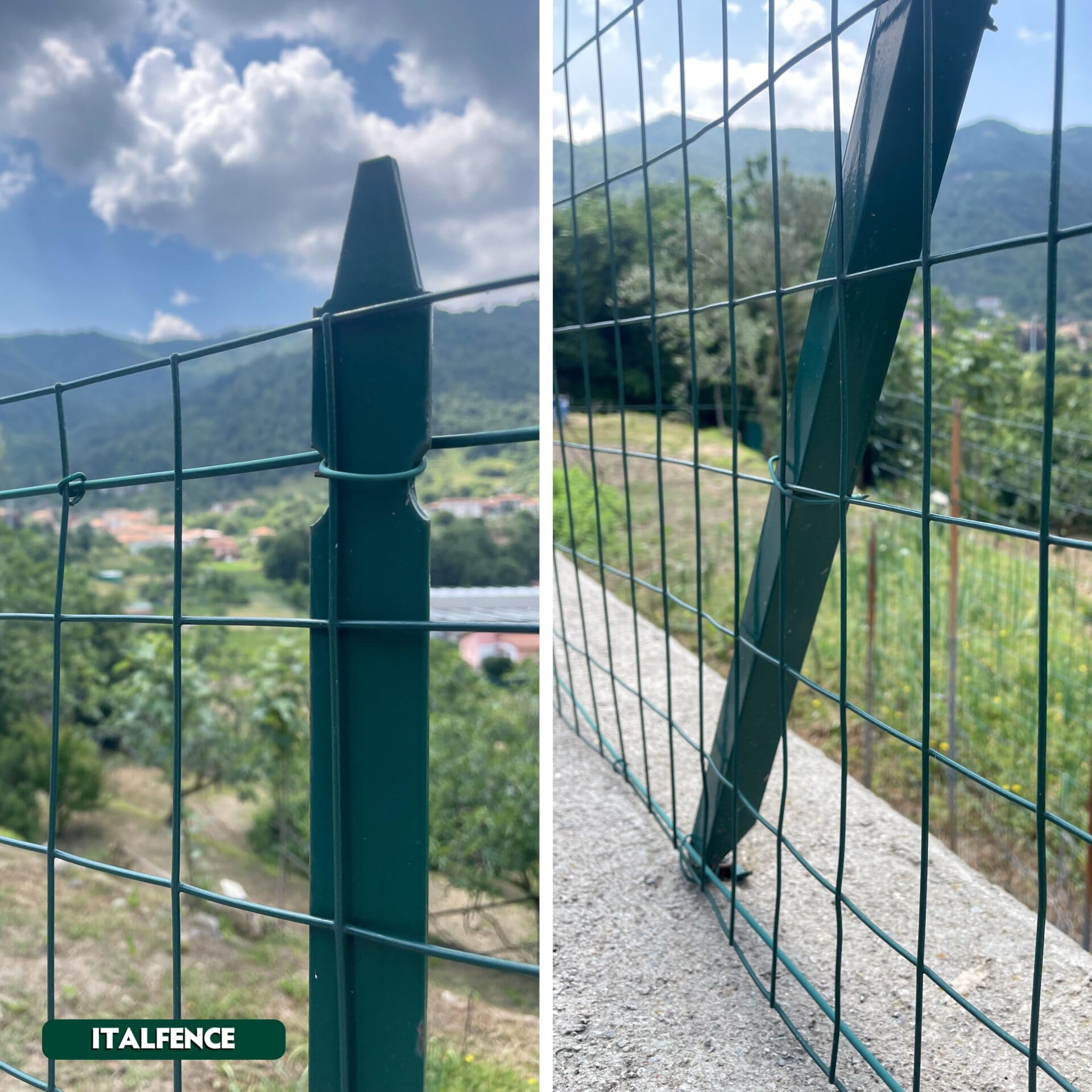 Grillage soudé, galvanisé et plastifié, Clôture de jardin, 25m (Toutes les hauteurs) [Ø2,30mm, 100cm]