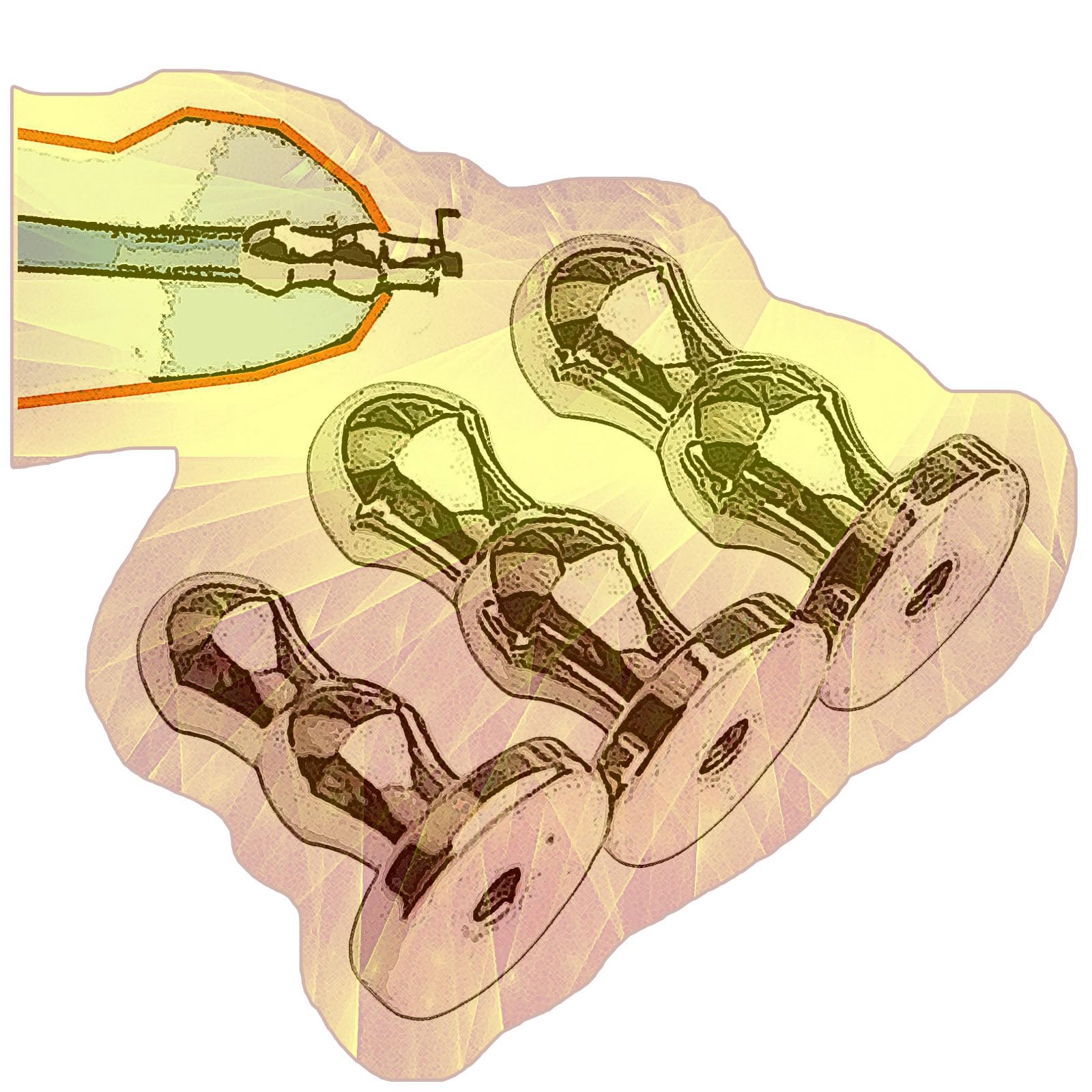 3Pcs Smooth Stainless Steel Hollow Sounding Rod for Men, Male Stretcher for Easy Urination and Training - HB08 (Large Size Combination)