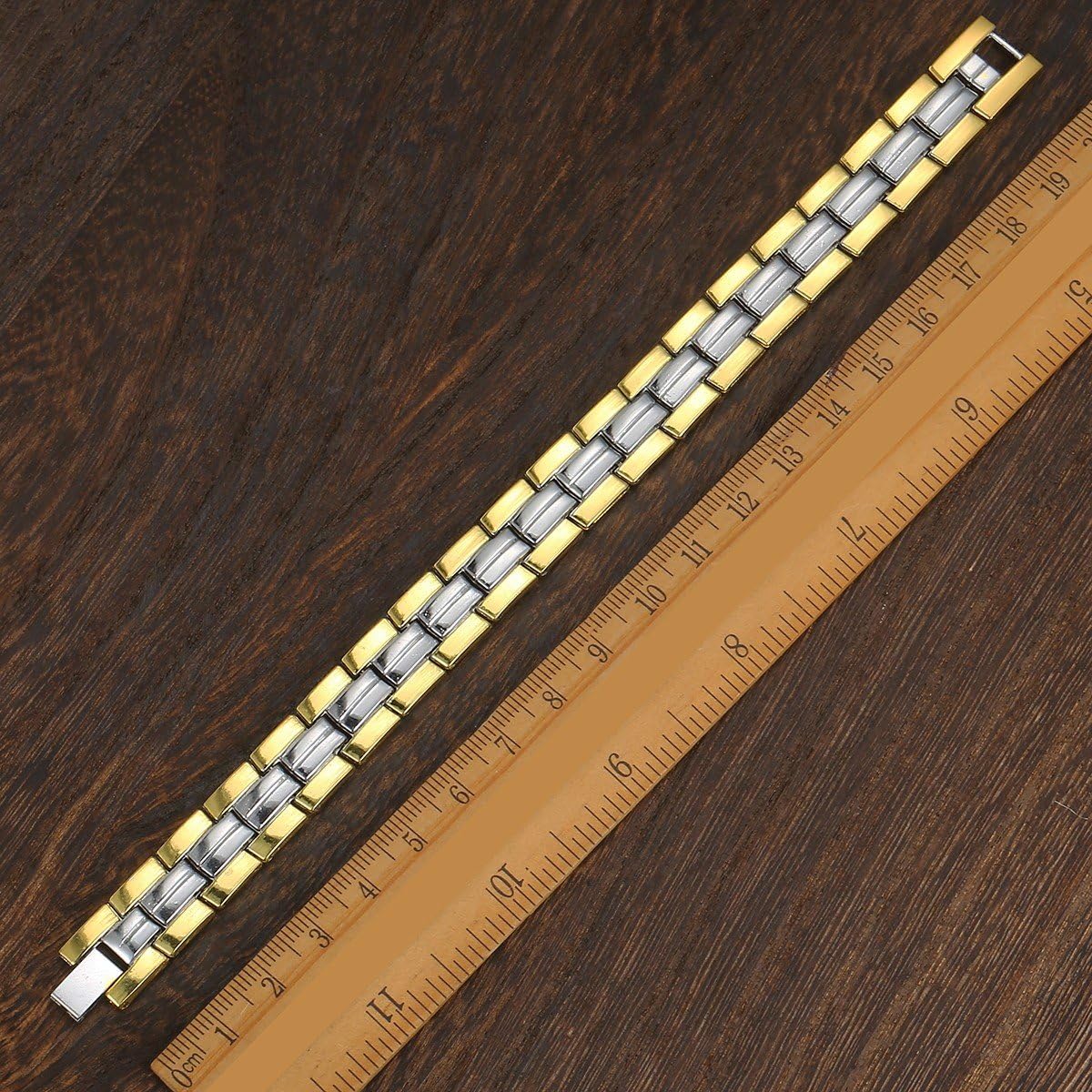 Bracelet magnétique en Acier Inoxydable pour Femme avec flèche Doré Argenté 13 mm