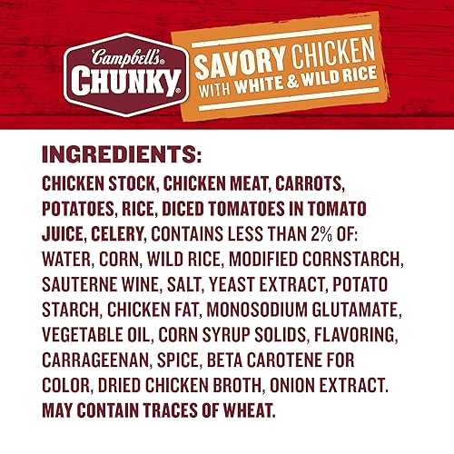 Miniatura 3 de Campbell's Chunky Sopa, pollo sabroso con sopa de arroz blanco y salvaje, lata de 18.8 onzas