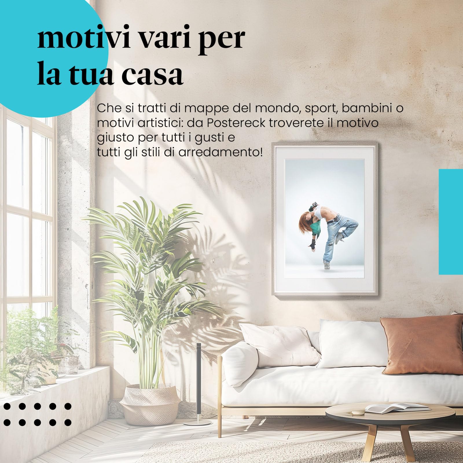 Postereck - 0193 - Hip hop, ballerina, musica, danza, street dance, donna - Decorazione da Parete, Stampa Fotografica, Arredamento Interni, Quadri - Tela - 100,0 cm x 75,0 cm