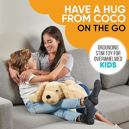 Miniatura 2 de FRIENDLY CUDDLE Coco - Manta ponderada para niños y adultos  Coco Kids  ASD, juguete de peluche con peso de procesamiento sensorial  Almohadilla de