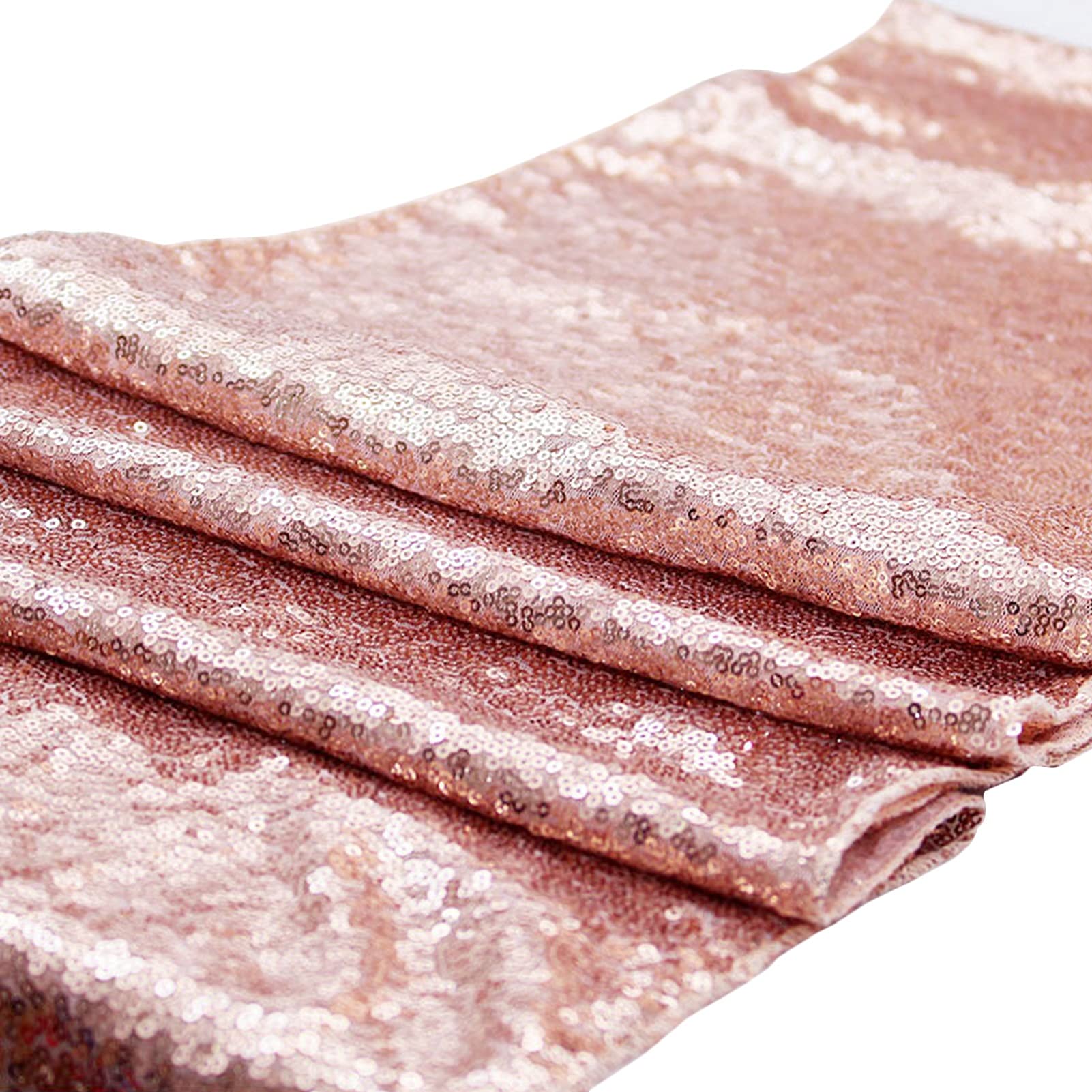 RENRUIRUI- 15 Packs Sequin, 12X108, Party Dining Table Decorations for Birthday Wedding Engagement Bridal Shower Bachelorette Holiday Celebration (Color : gold