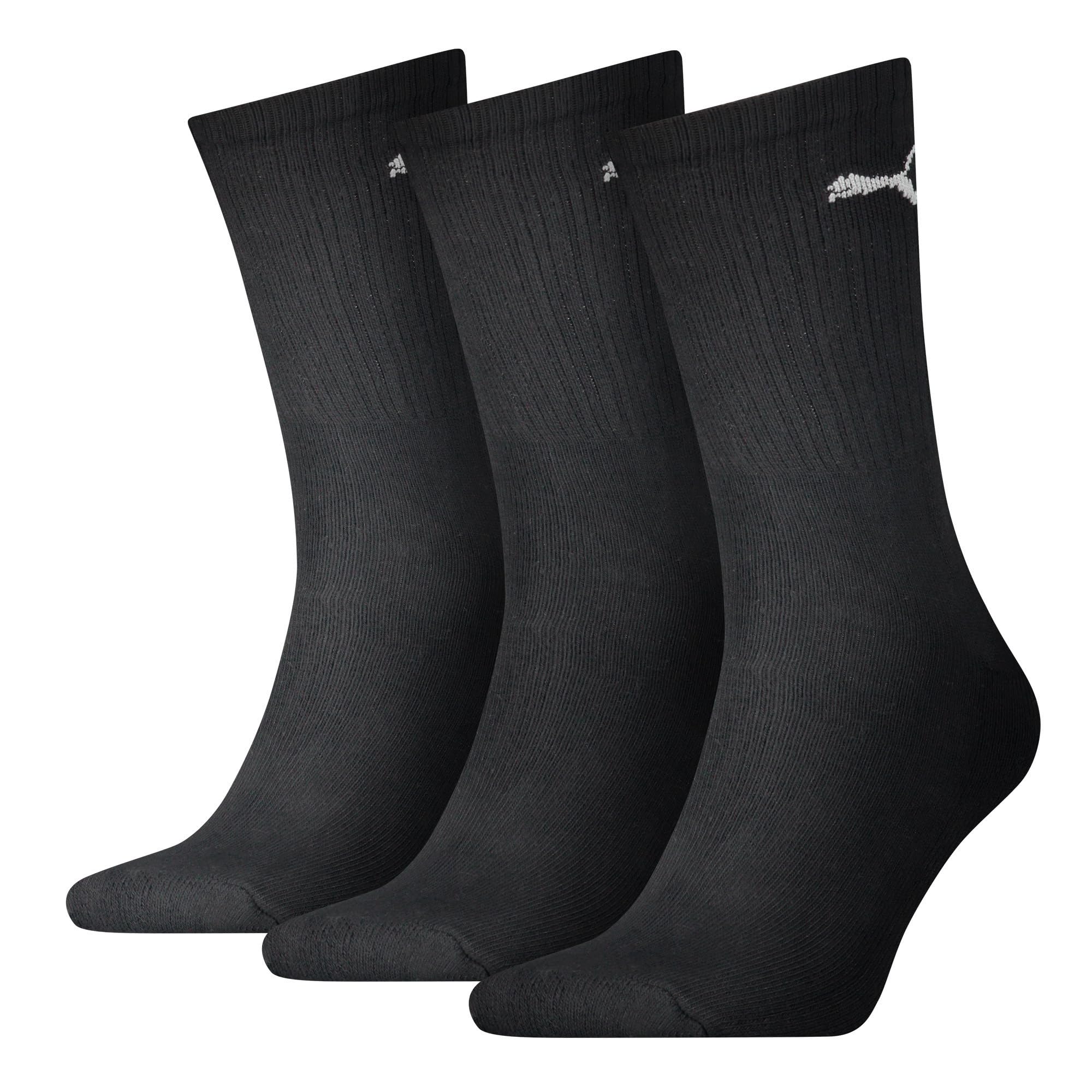 Unisex Crew Socks, Black 200, M UK