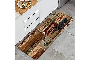 Country Style Non-Slip Kitchen Rugs for a Cozy Farmhouse Vibe