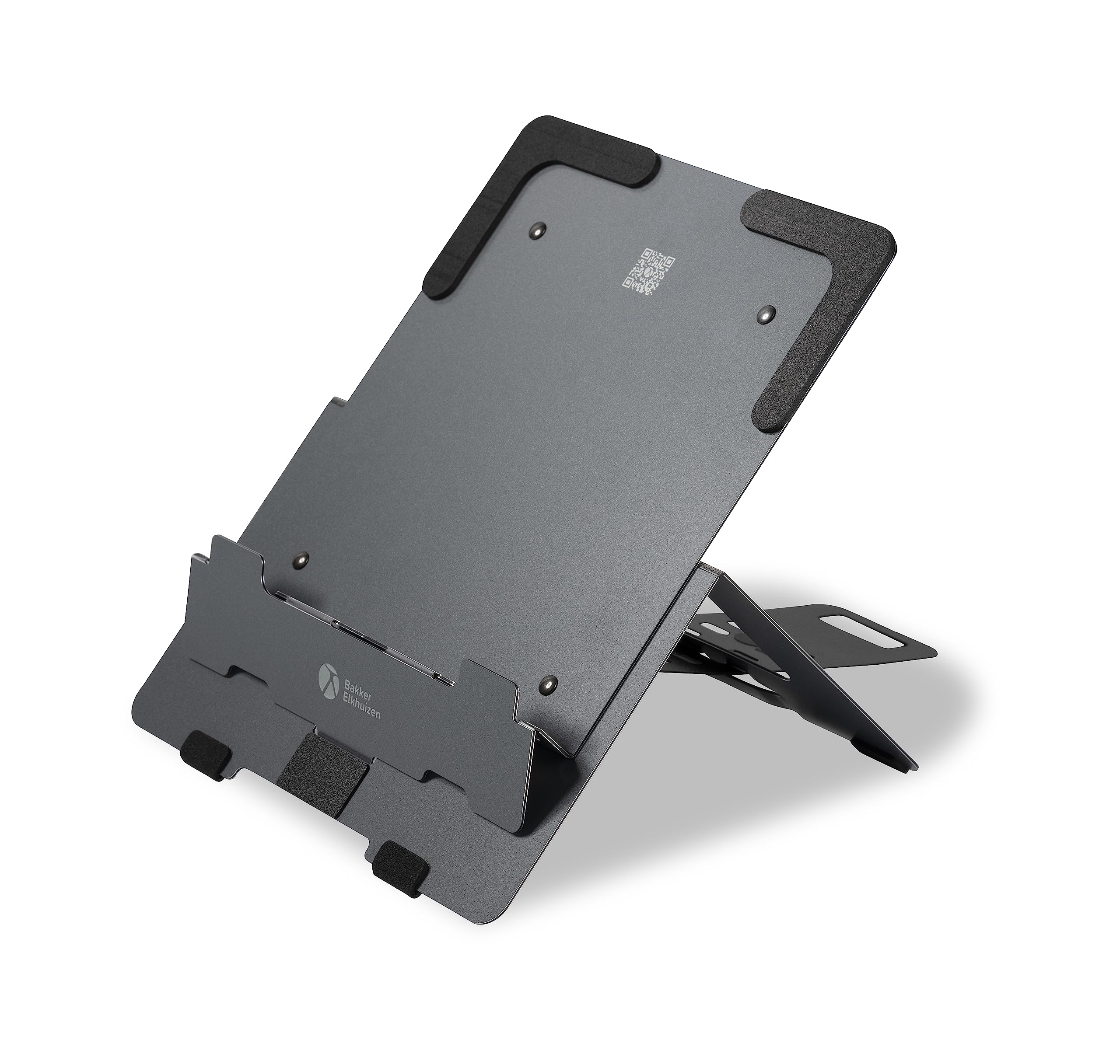 BakkerElkhuizen Flextop 170 - Supporto per laptop in alluminio leggero con 7 regolazioni in altezza, grigio scuro