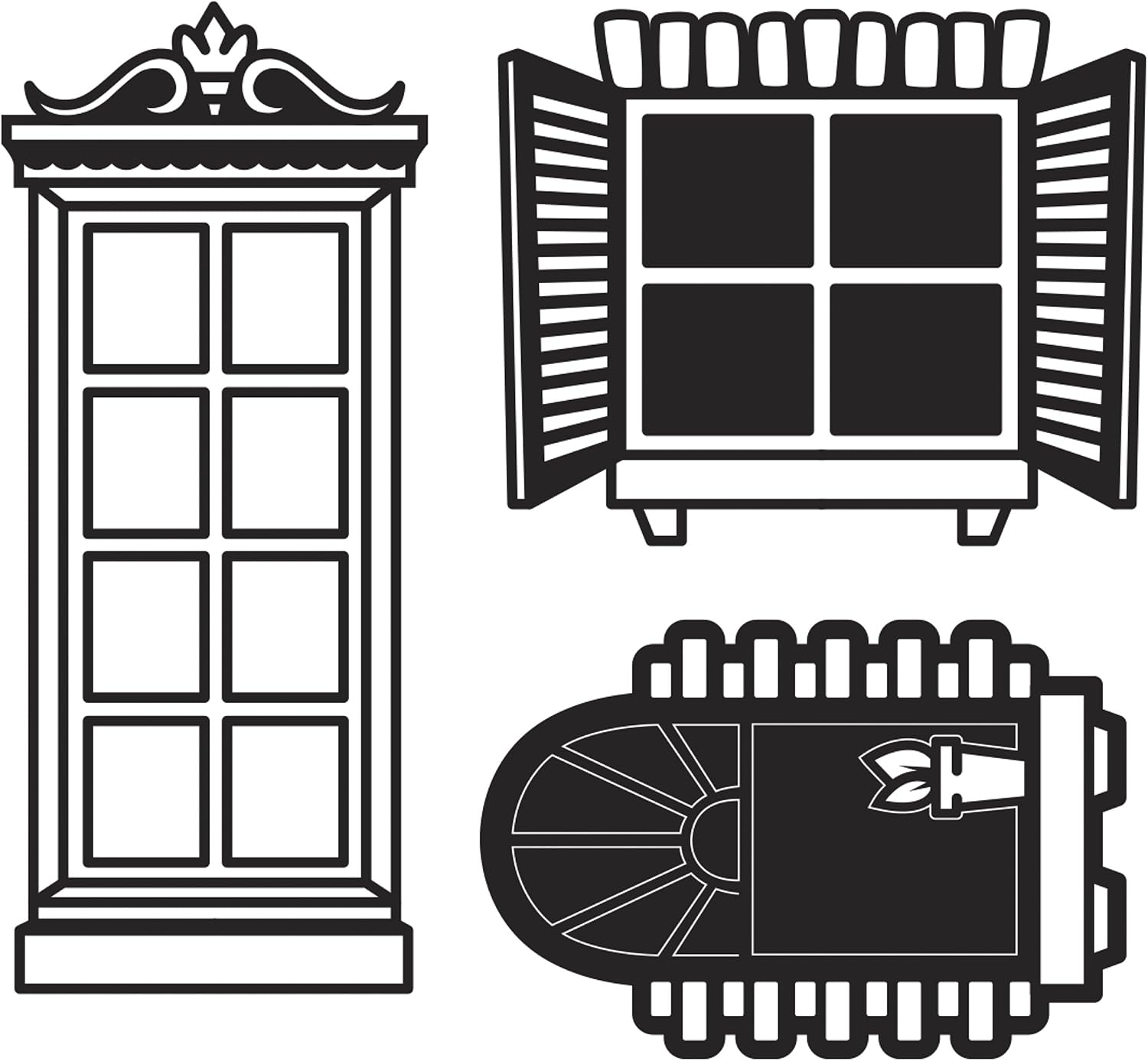 Darice 30023094 Die Cut Emboss Stencil Windows