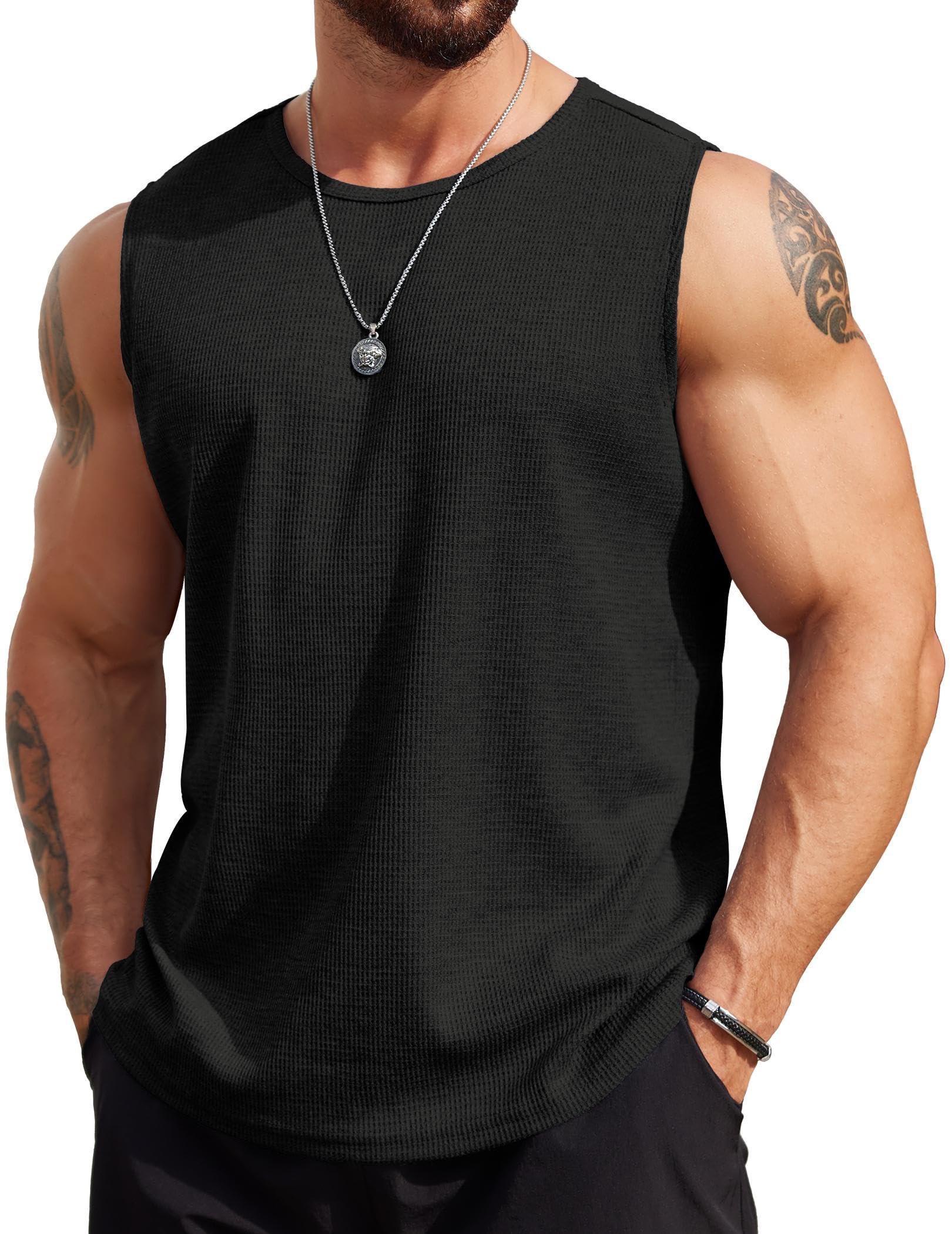 EDGY CUT TANK TOPS！CLANE CLANE（クラネ）の「CLANE EDGY CUT TANK TOPS（タンクトップ）」 - WEAR