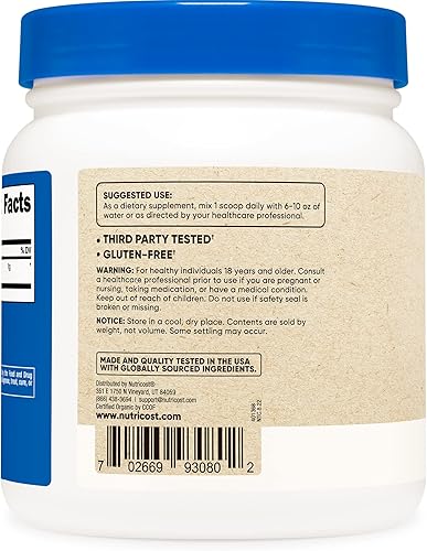 Miniatura 2 de Nutricost Spirulina - Polvo de Espirulina Pure de alta calidad, 8000 mg por porción, 1