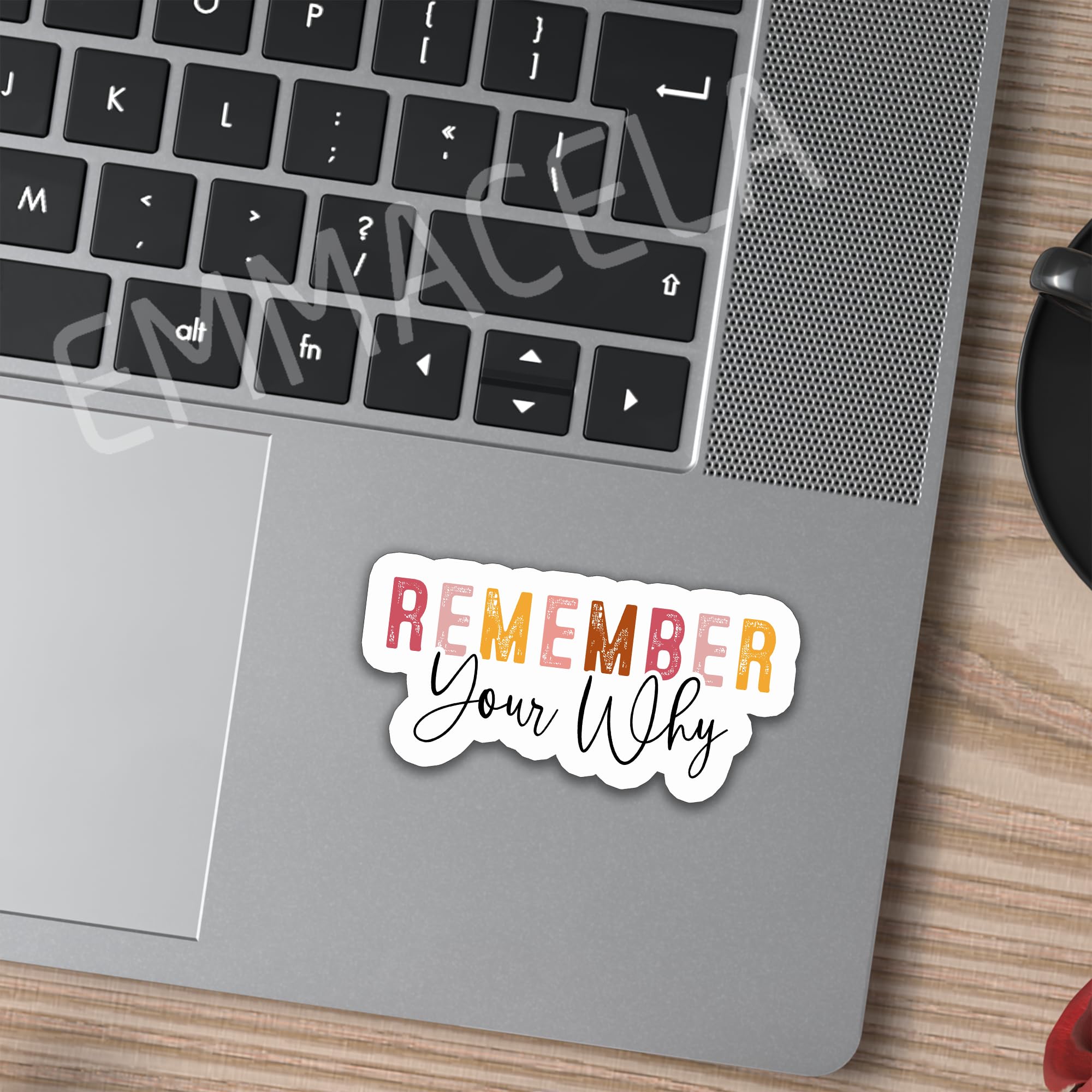 (3 pezzi) Remember Your Why Sticker, adesivo in vinile per la consapevolezza della salute mentale, citazioni motivazionali, citazioni ispiratrici, adesivi in vinile impermeabili, per decorare libri,