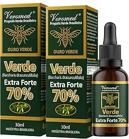 Kit 2x Extrato Própolis Verde Brasileiro Extra Forte 70% Veromed 30ml
