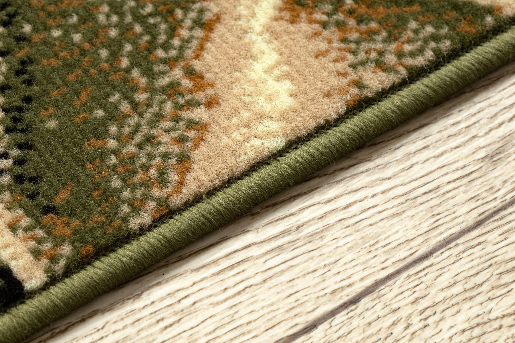 rugsx Chodnik BCF Trio zielony 90 x 410 cm