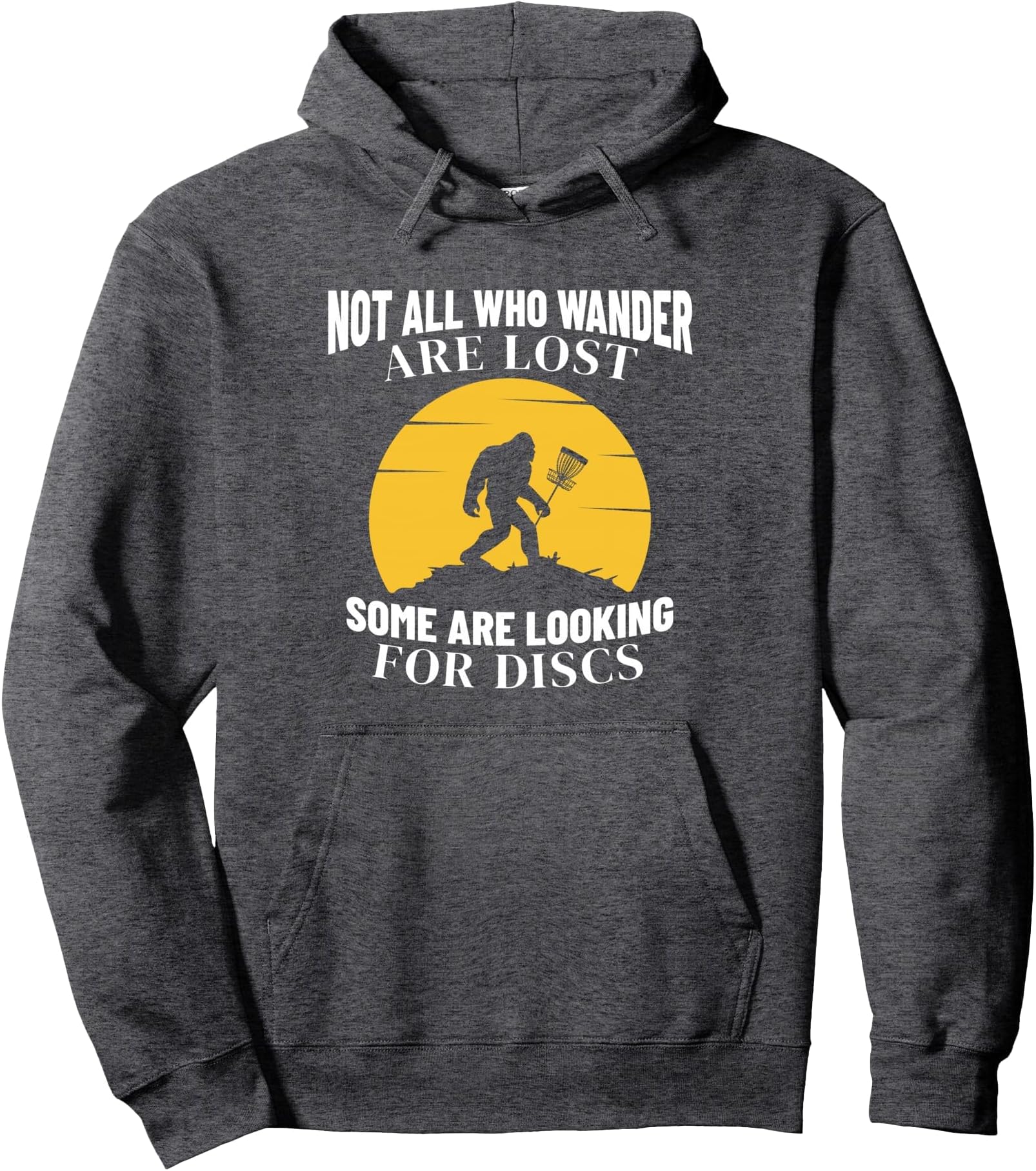 Disc Golf Bigfoot Sasquatch Yeti Disc Golfing Lover Player Pullover Hoodie