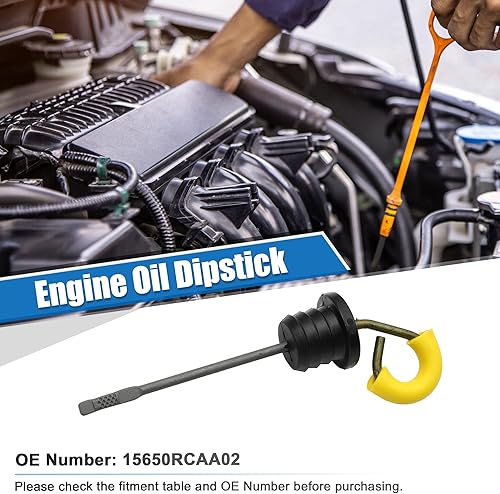 Miniatura 2 de uxcell Varilla de medición de aceite de motor para Honda Civic DX LX Wagovan 1.5L L4 Gas 1988 1989