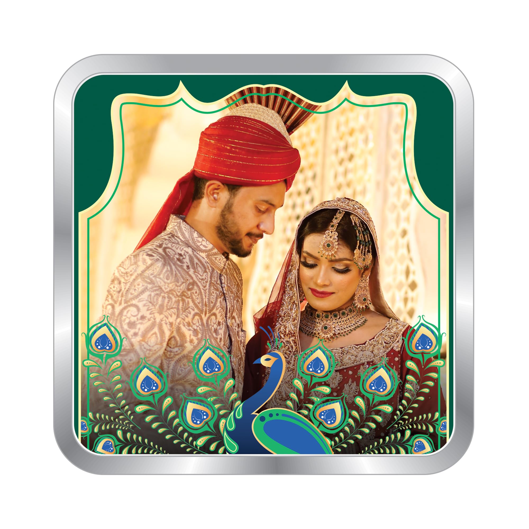 BIS Hallmarked Personalised Newly Married Anniversary Square Silver Coin in 10 Gram 999 Pure by ACPL-image-27