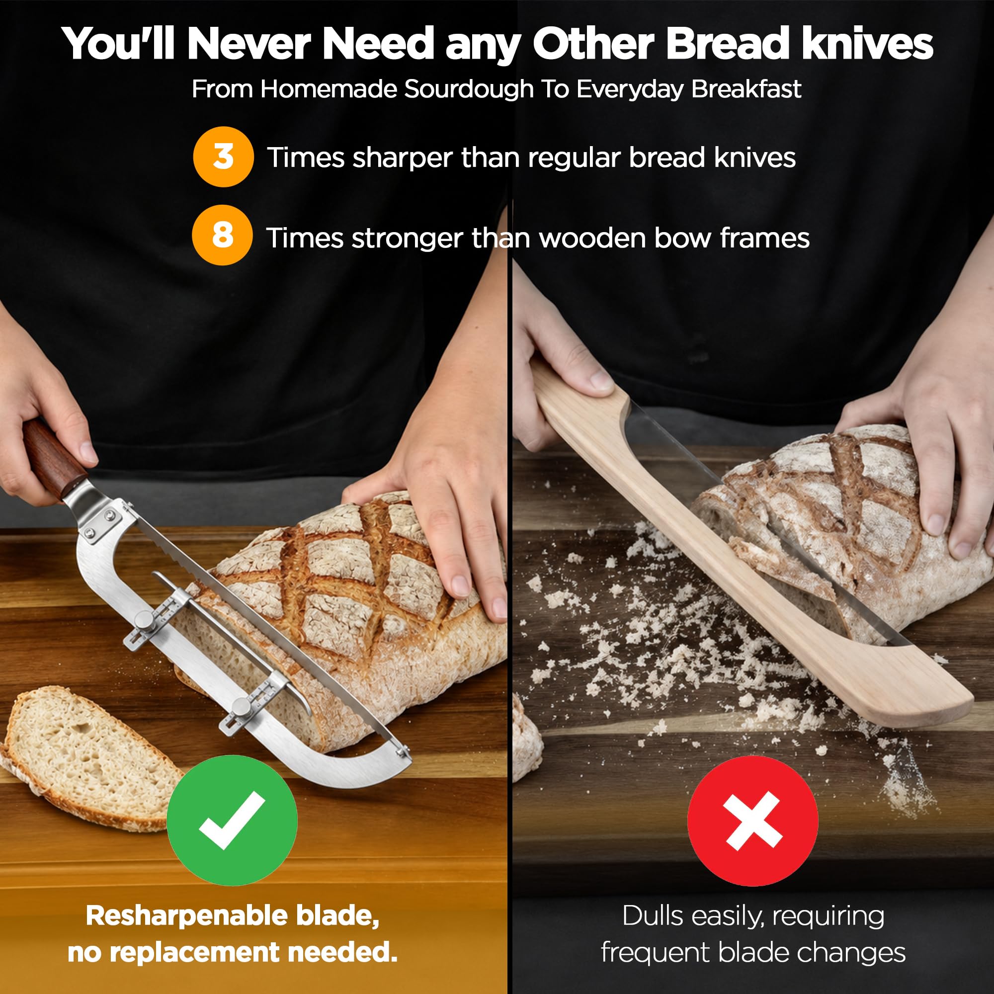 Adjustable Bread Knife - Slice Like a Pro -6