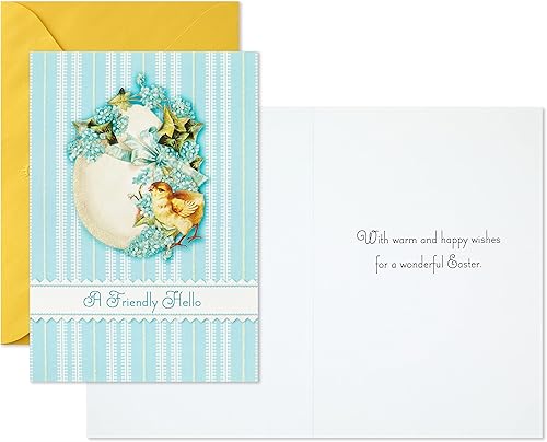 Miniatura 2 de Hallmark Surtido de tarjetas de Pascua vintage deseos de Pascua 6 tarjetas con sobres