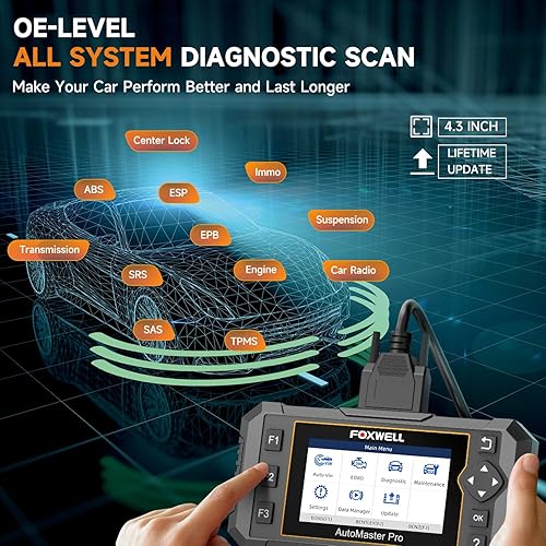 Miniatura 3 de FOXWELL Escáner OBD2 NT624 Elite All Systems y FOXWELL OBD2 OBD II 16Pin macho a hembra Extensión de diagnóstico Convertir Cable