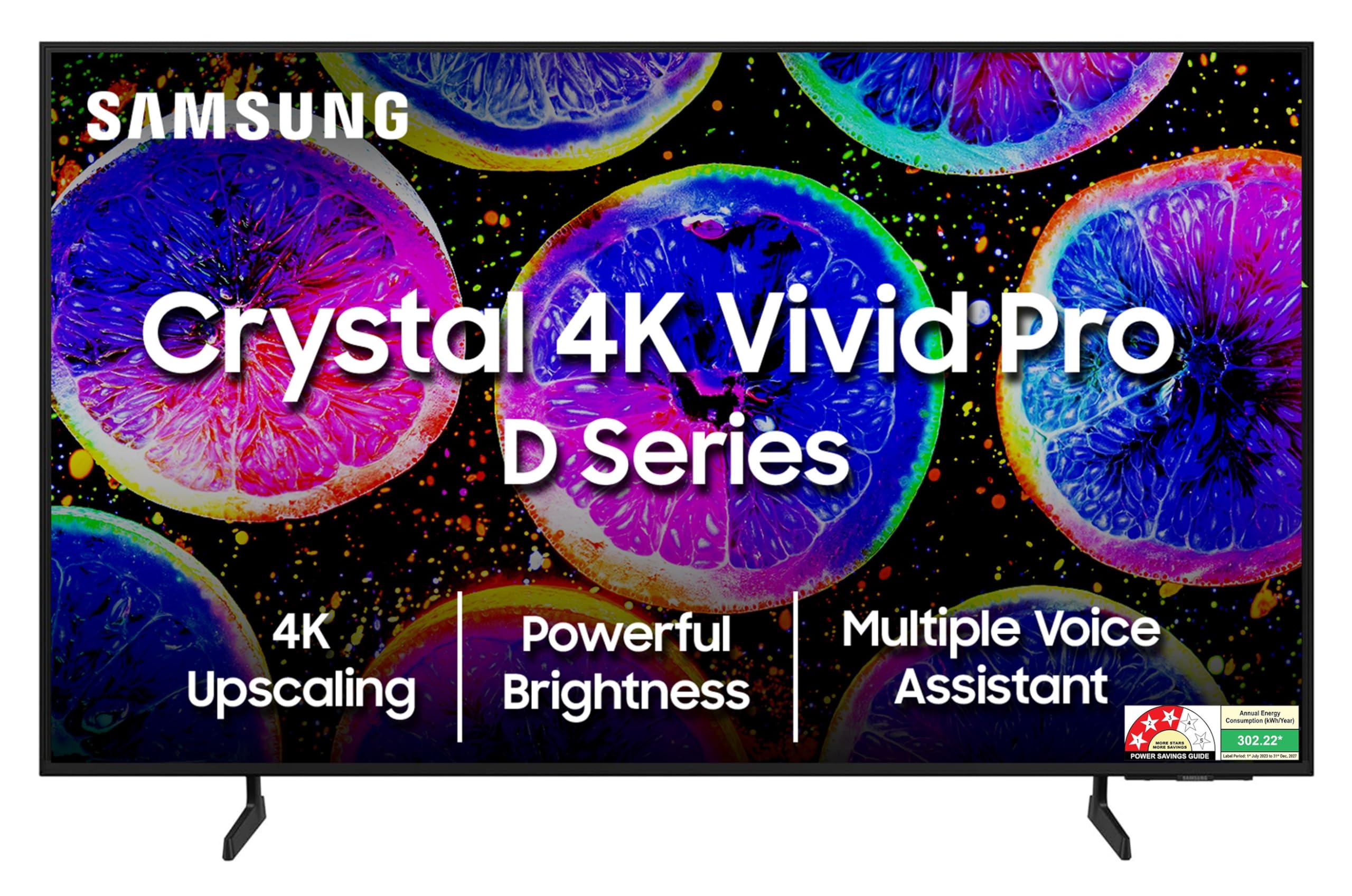 Samsung 189 cm (75 inches) D Series Crystal 4K Vivid Pro Ultra HD Smart LED TV UA75DUE77AKXXL (Black)