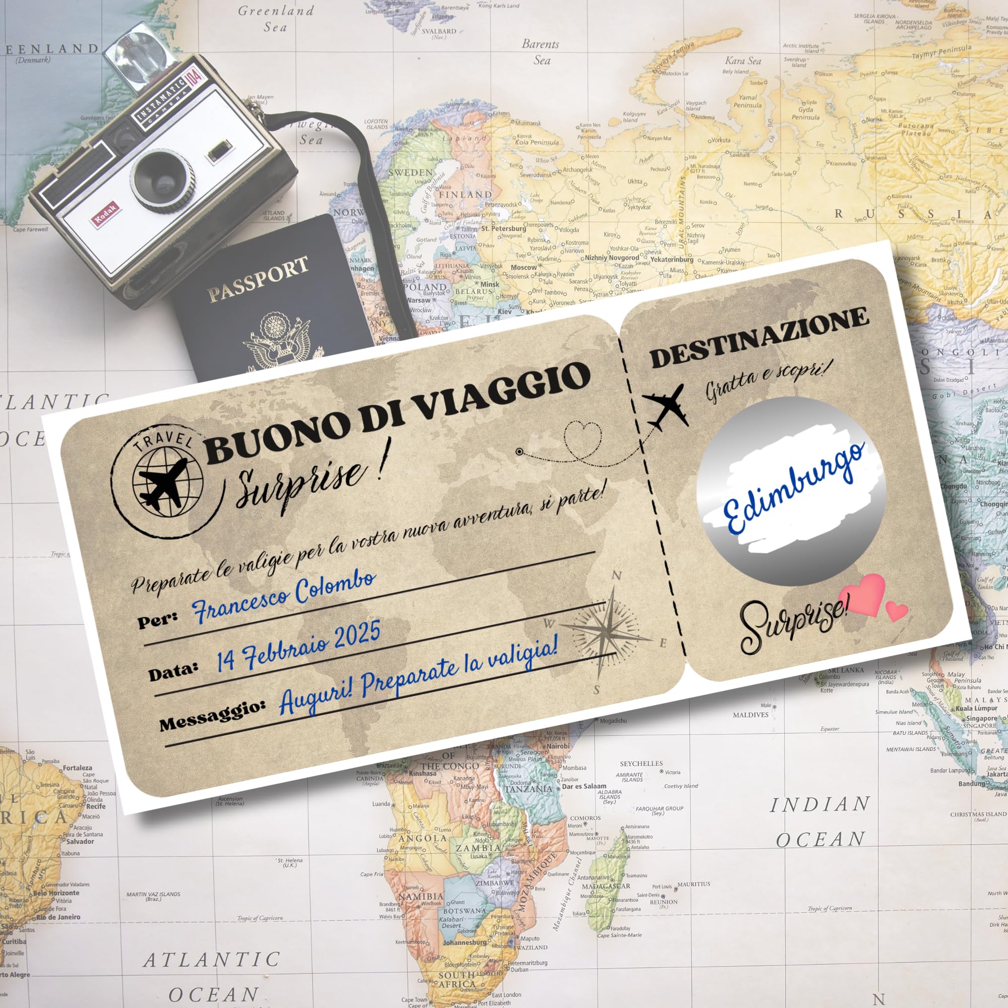 PACKLIST® Voucher Coppia - 22 Buoni Romantici & Avventura A4. Libretto Esperienze: 16 Piani Pronti + 6 Vuoti Personalizzabili. Regalo Indimenticabile per Innamorati e Coppie