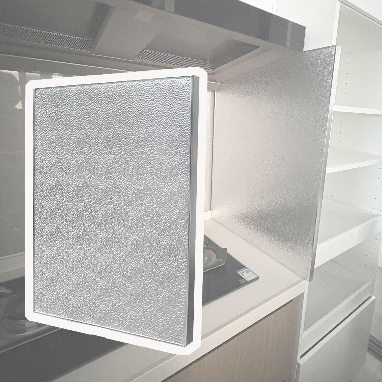 Placa de protección térmica ignífuga autoadhesiva para estufa, horno, nevera, protector magnético de pared (16 x 12 pulgadas), resistente a altas temperaturas, accesorio de seguridad para la cocina