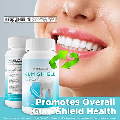 Miniatura 6 de Gum Shield Therapy Cápsulas de gel - Nuestros mejores probióticos orales para dientes y encías - Probióticos dentales para dientes y encías -