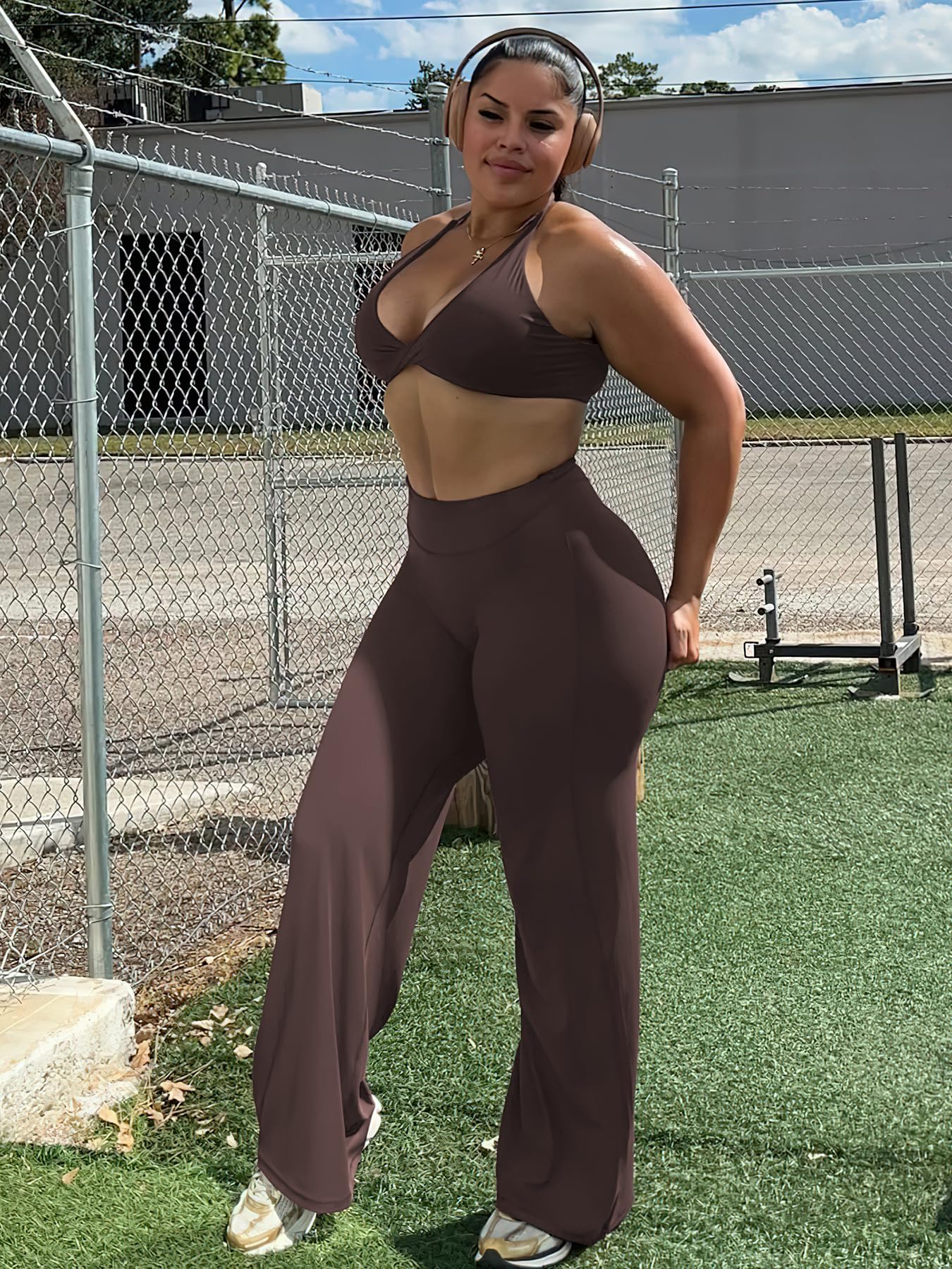 YEOREO Workout Leggings Womens No Front Seam Straight Leggings 29"/ 31.5"/ 33"/ 35" High Waist Buttery Eddiy Gym Yoga Pants - 4