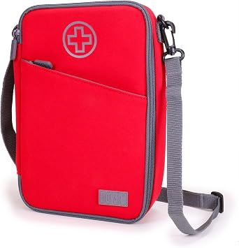 USA GEAR Travel Bag for Medicine Bottles - Insulated Medical Carry Case with Shoulder Strap, Store Medicine Bottles, Pill Bottles, Ice Packs, More Medical Supplies Bag Only