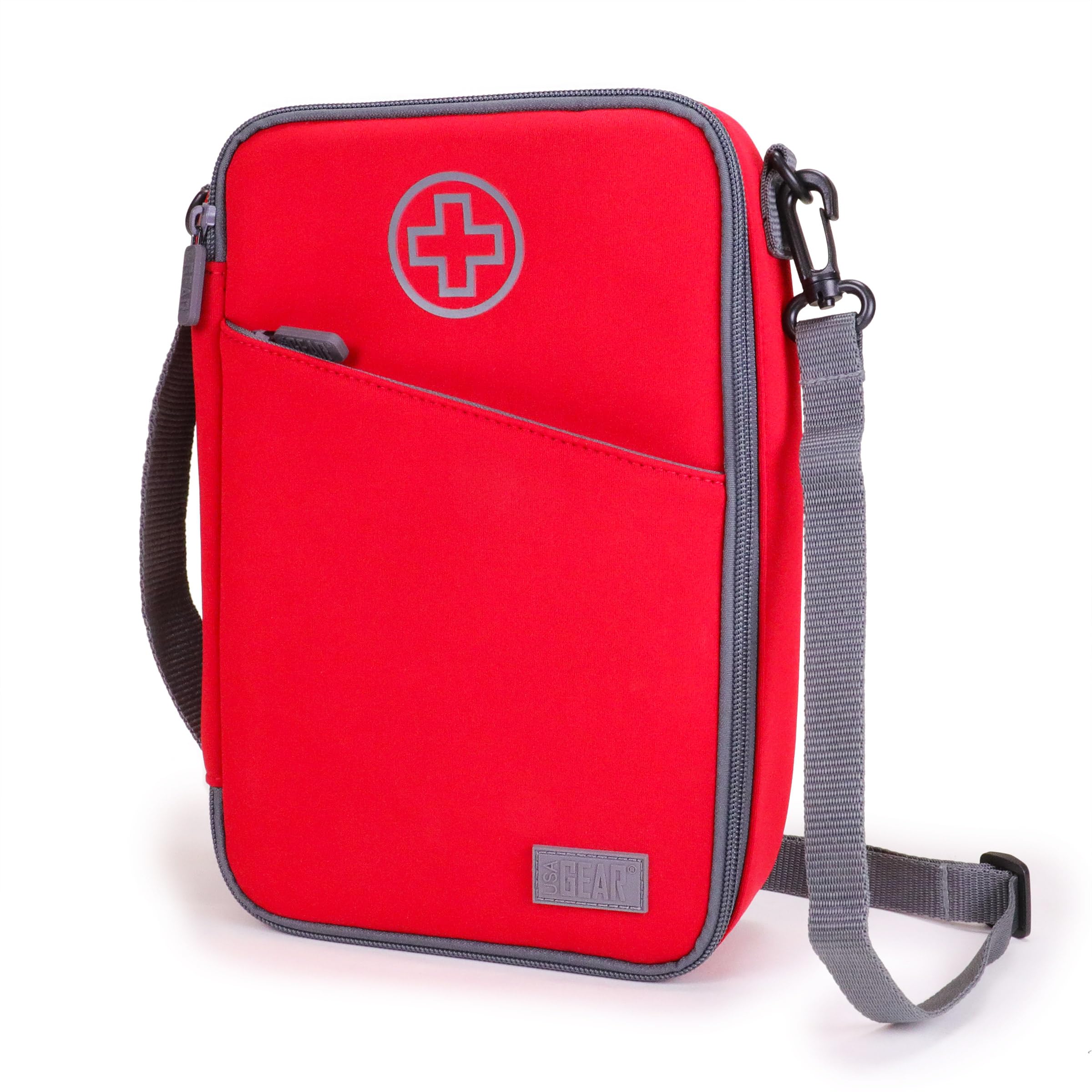 USA GEAR Custodia da Viaggio per Medicinali per Forniture - Custodia Isolata per Medicinali con Tracolla, per Riporre Flaconi di Medicinali, Insulina, EpiPen, Flaconi di Pillole e Altro (Solo Borsa)