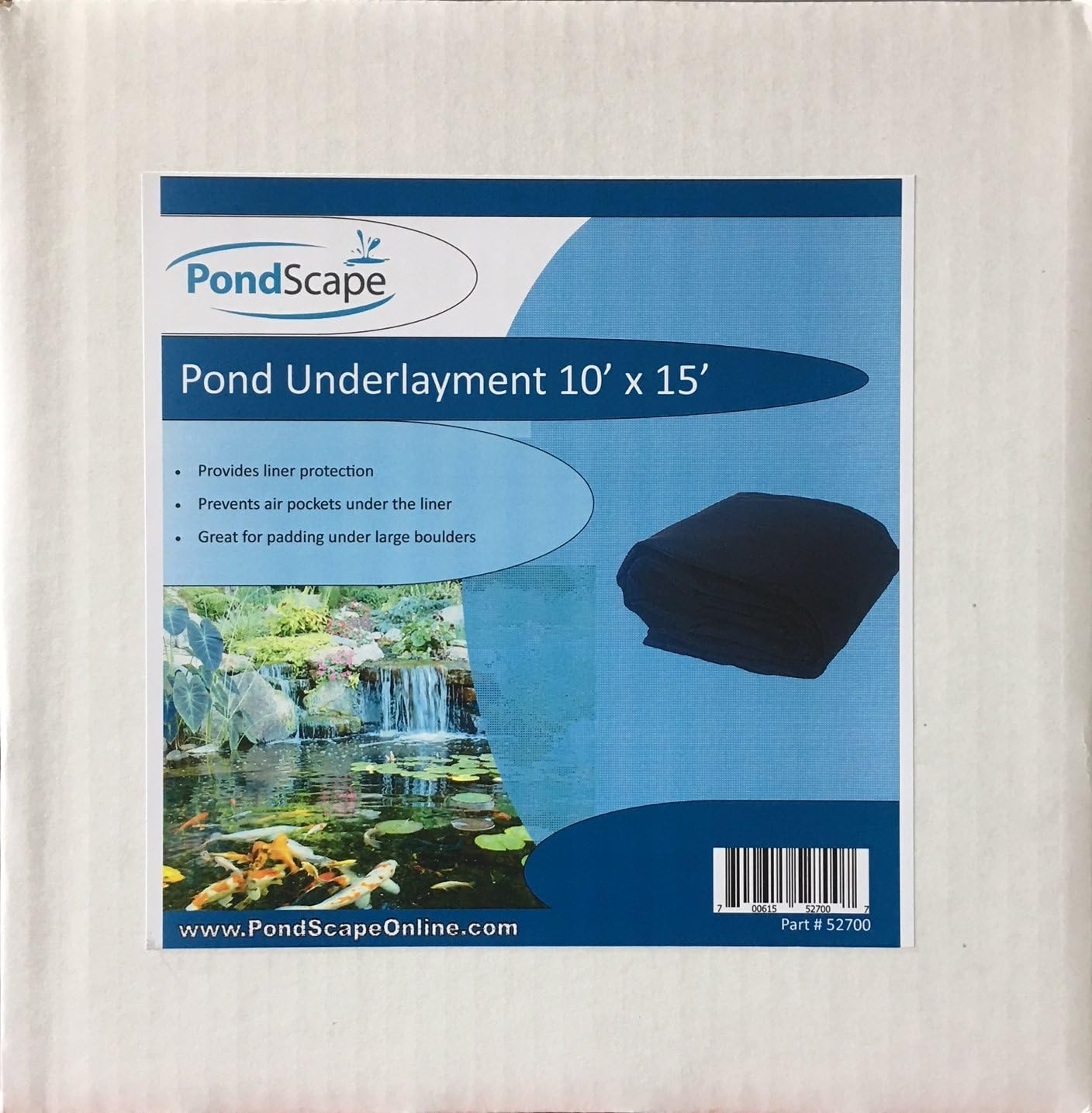 Pondscape Heavy Duty 10oz. Pond Liner Underlayment 10' x 15'
