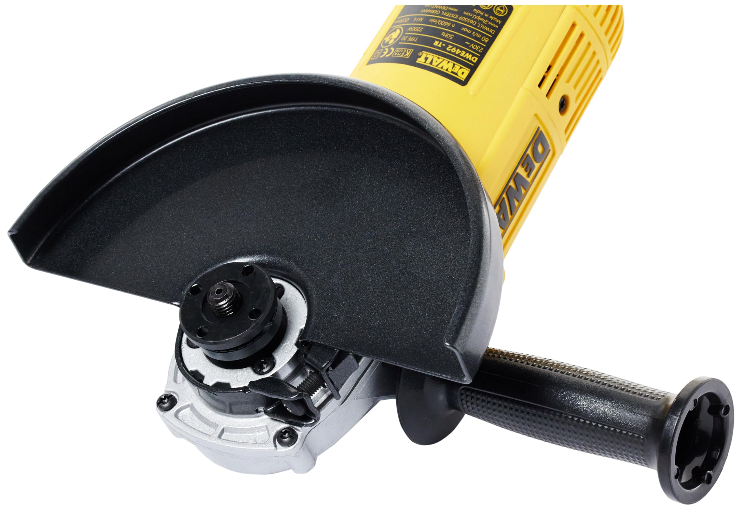 Meuleuse D'angle DeWalt DWE492K 230mm - 2200W - Coffret Inclus - Moteur Protégé - Poignée 2 Positions