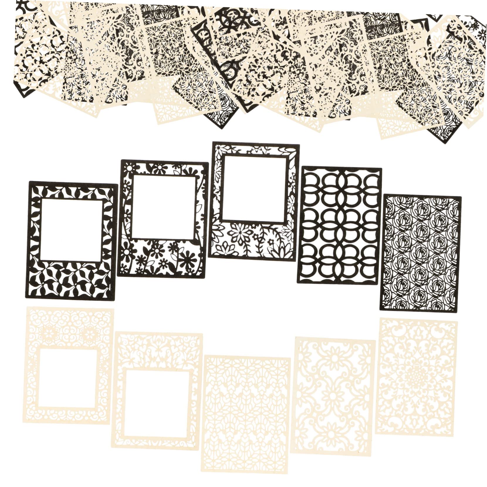 OSALADI 5 Series Papel Hueco En Arte De Papel Álbum De Recortes Artesanía Texturizado Accesorios Para Álbumes De Recortes Materiales Para Álbumes De Recortes 40 Hojas*5