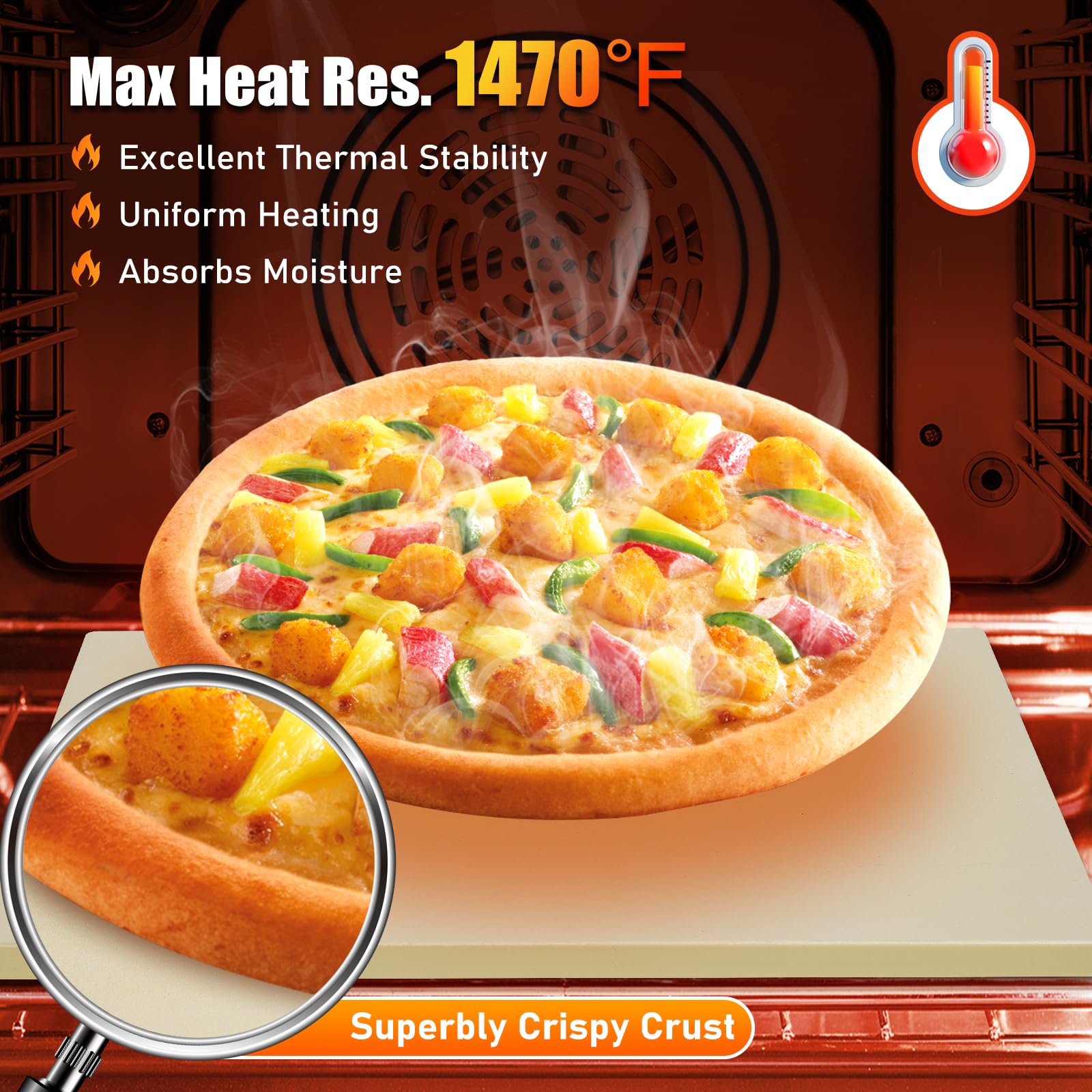 Bread Oven Cordierite Pizza Stone For Toaster Ovens