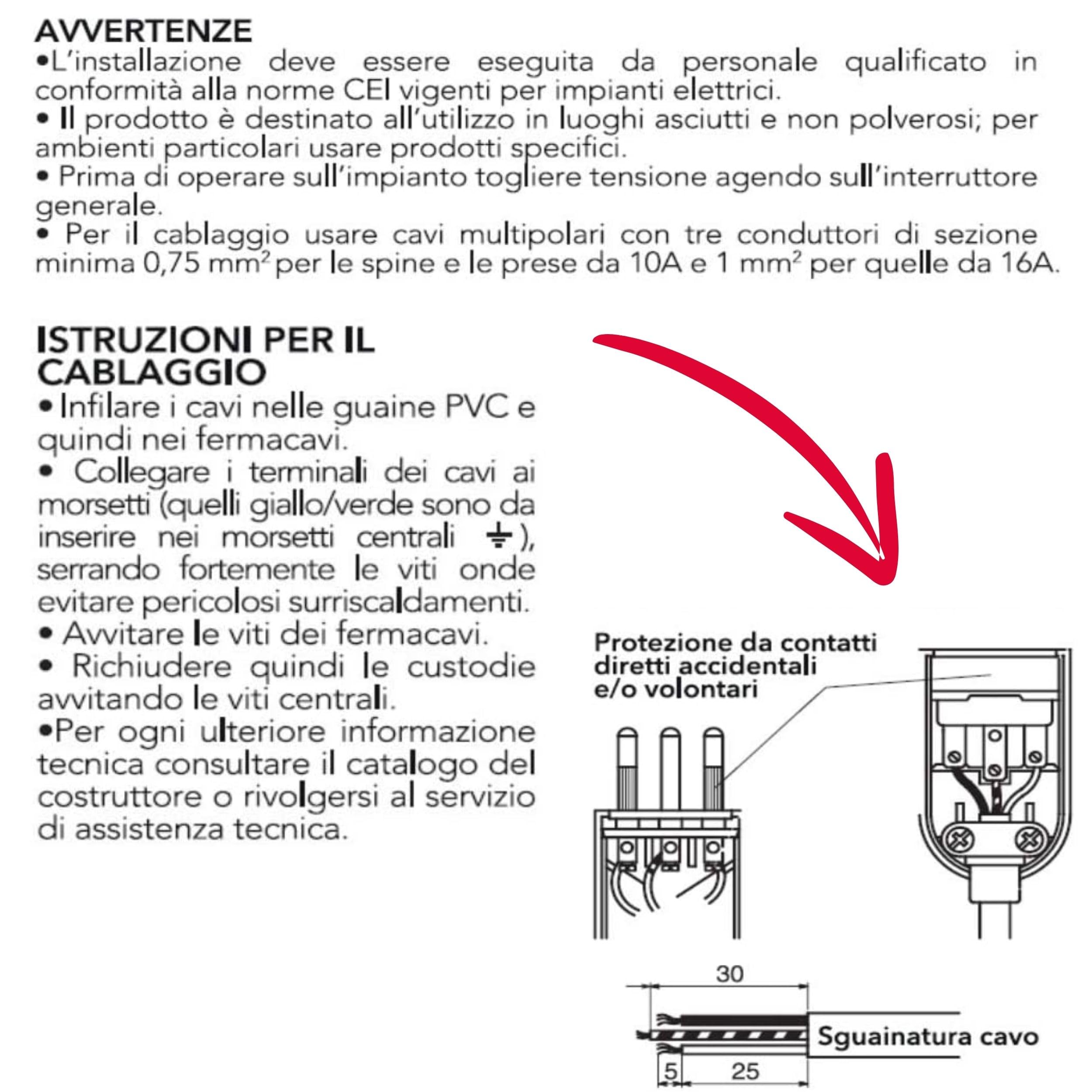 Kit Presa E Spina Volante Italiana 16A Poly Pool - Doppia Presa Bivalente, Sicura E Pratica Per Casa - Foto 10