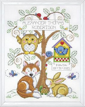 Design Works Crafts, Babys Forest Counted Cross Stitch Kit