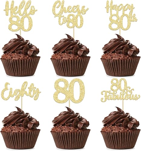 Miniatura 33 de 36 piezas de decoración para cupcakes de 10º cumpleaños con purpurina negra Hello 10 Ten Cupcake Picks Sweet 10 Double Digits Cake Decor for 10th