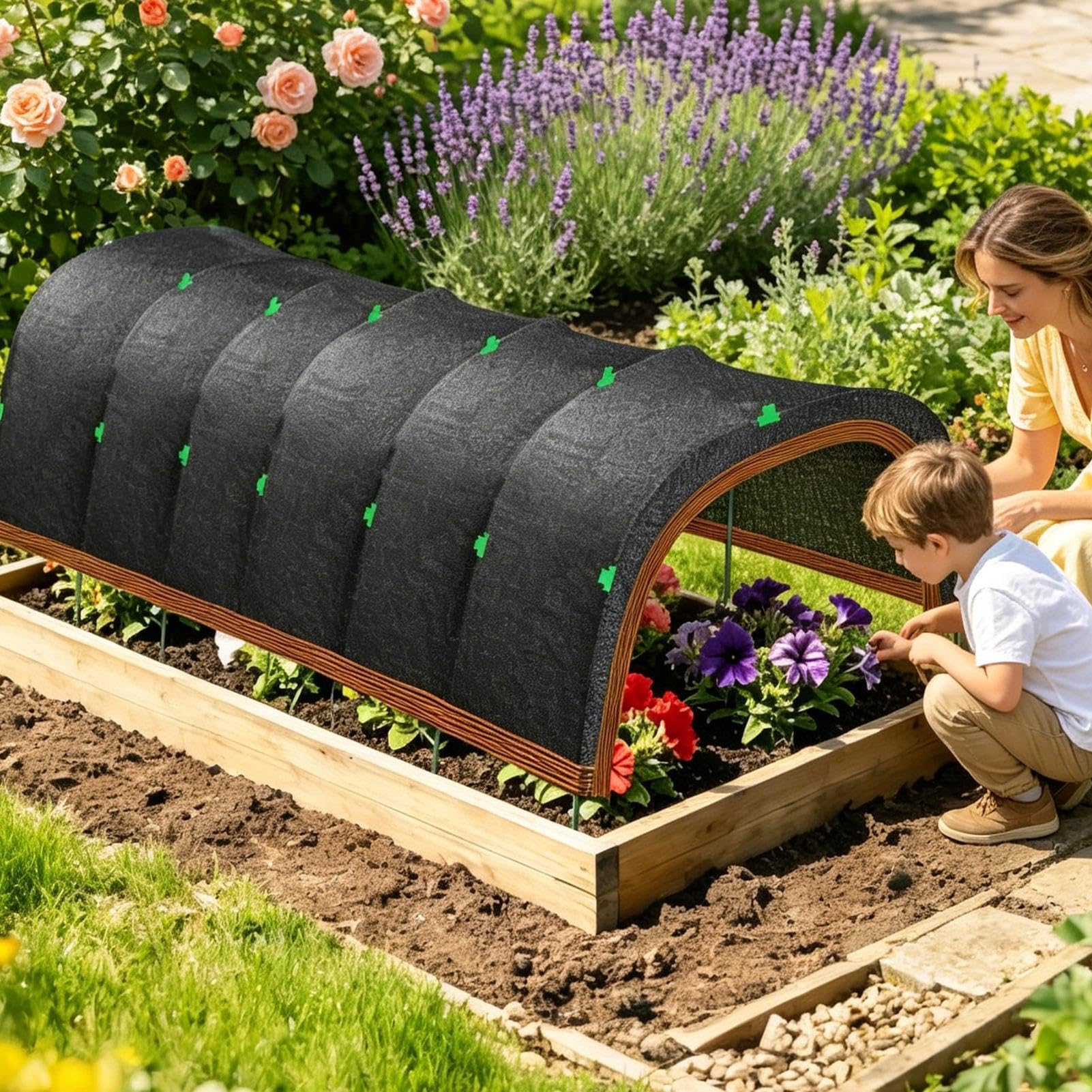 Telo ombreggiante da giardino 200 x 100 cm protezione termica resistente ai