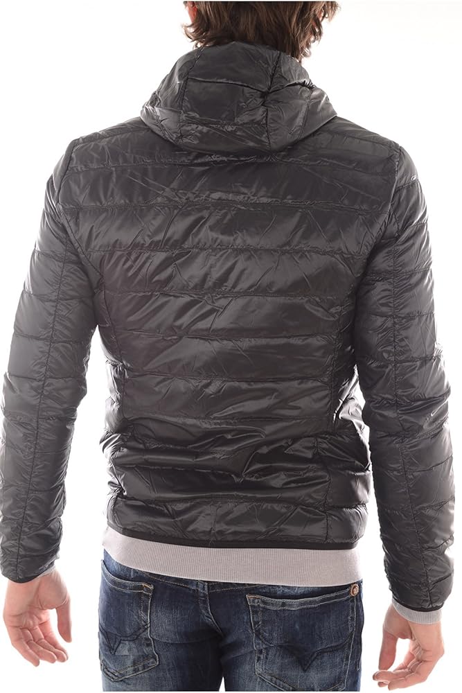 【EMPORIO ARMANI】NO COLLAR JACKET 281T Guru-collar jacket with off-centre fastening in 3D-effect