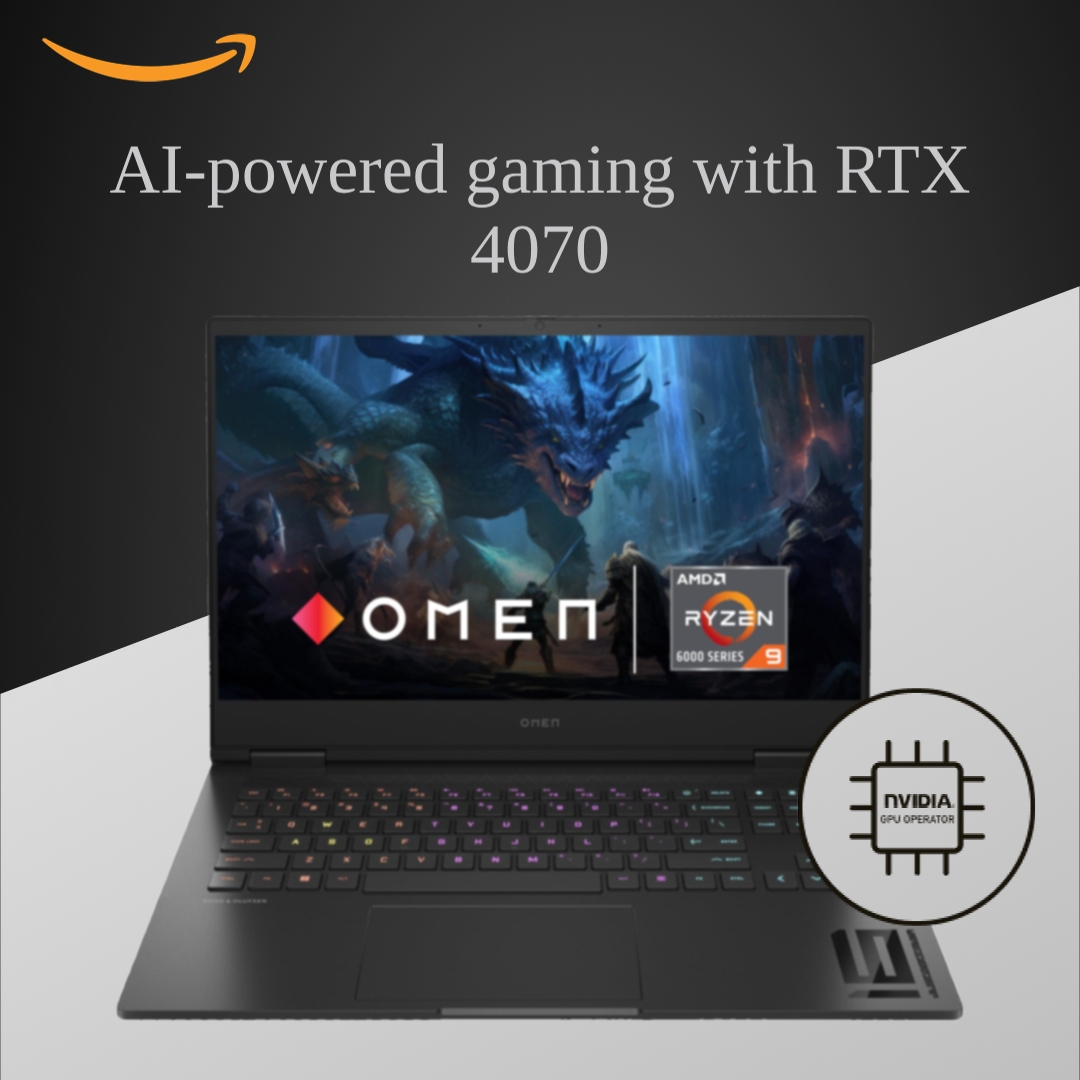 HP Smartchoice Omen, AMD Ryzen 9 7940HS, 8GB RTX 4070 (16GB