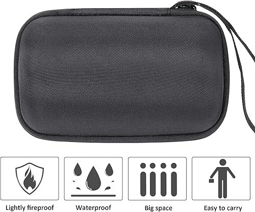 Miniatura 4 de Khanka Estuche de viaje duro de repuesto para Sony SRS-XB13 Extra Bass Compact Portable Impermeable Bluetooth Altavoz (negro)
