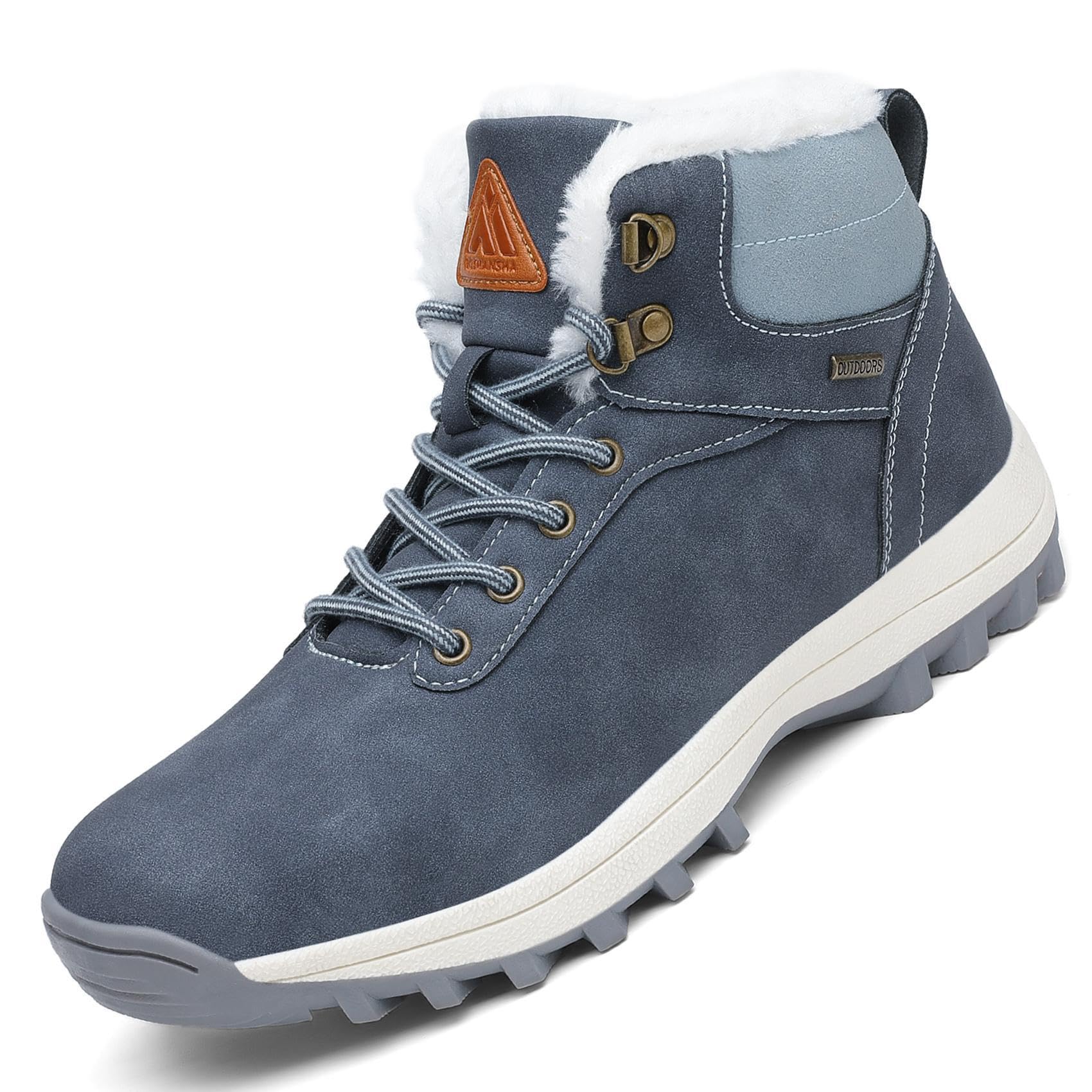 Mishansha Uomo Scarpe Invernali Donna Stivali da Neve Calda Impermeabili Outdoor Sneakers da Trekking Taglia 36-48 EU