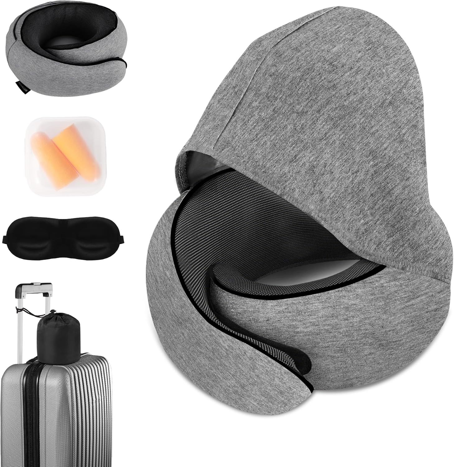 Hat-style travel neck pillow, upgraded version of airplane neck pillow
